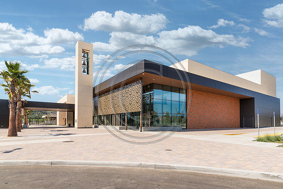 Rancho Campana High School, close up
